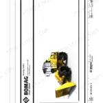Bomag BC 573 RB-4 circuit diagrams cover sheet showing a refuse compactor illustration and document information.