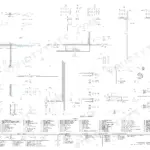 New Holland W110, W130 electrical wiring schematic for lighting systems, including horn, headlights, and beacon circuits.