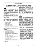 d1b43b5a-b-maintenance-83 New Holland 345D, 445D, 545D lubrication and maintenance section covering 10-hour and 50-hour service procedures and asbestos safety.