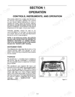 d1b43b5a-b-operations-21 New Holland 345D, 445D, 545D operator manual section on controls, instruments, and proofmeter operation with panel diagram.