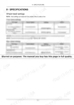 d8284df4-b-specs-151 New Holland Boomer 24 specifications table for front and rear wheel tread settings, tire types, and torque values.
