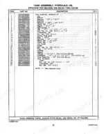 Cmi Corporation RS-650 hydraulic oil tank assembly parts list table for serial numbers 543102 through 543106.