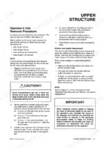 daewoo-220lc-iii-excavator-shop-manual-procedures-49.webp Daewoo Solar 220LC-III operator cab removal procedure and window gasket replacement instructions.