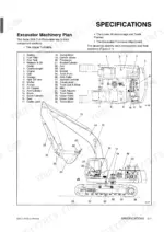 daewoo-220lc-iii-excavator-shop-manual-specs-23.webp Daewoo Solar 220LC-III machinery plan diagram showing numbered excavator components and parts list.