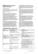 daewoo-220lc-iii-excavator-shop-manual-troubleshooting-96.webp Daewoo Solar 220LC-III maintenance procedures and main pump troubleshooting table for hydraulic system issues.