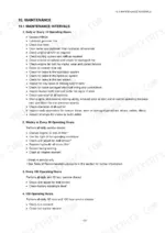 daewoo-solar-010-hydraulic-excavator-shop-manual-2022-7153e-maintenance-104.webp Daewoo SOLAR 010 maintenance intervals list for daily, 50, 100, and 150 operating hours service checks.