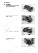 daewoo-solar-010-hydraulic-excavator-shop-manual-2022-7153e-procedures-31.webp Daewoo SOLAR 010 control valve disassembly procedure showing removal of plugs and accessory valves with step-by-step photos.