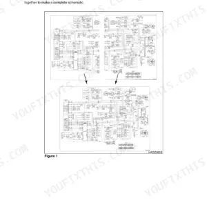 Daewoo Solar 175LC-V electrical schematic diagram showing system wiring connections and components in Figure 1.