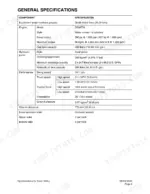 daewoo-solar-300ll-track-excavator-shop-manual-023-00079e-specs-57.webp Daewoo Solar 300LL, Solar 225LL general specifications table including engine, hydraulic pump, and performance data.