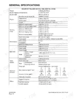 daewoo-solar-55-v-plus-track-excavator-shop-manual-023-00045ae-specs-58.webp Daewoo Solar 55-V Plus general specifications table including engine, working range, performance, and hydraulic pressure data.