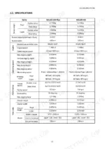 daewoo-solar-to-035-excavator-shop-manual-023-00046e-specs-31.webp Daewoo Solar 030 Plus, Solar 035, 035 specifications table listing engine, operating space, and performance data.