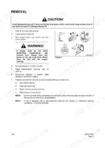 daewoo-solar-to-470lc-v-track-excavator-service-manual-s0102000-procedures-77.webp Daewoo Solar 470LC-V cab removal procedure with safety warnings and wiring connector disconnection steps.