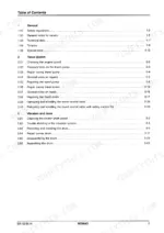 db52a09e-b-page-5 Bomag BW 62 H, BW 65 H service manual table of contents covering general, travel system, and vibration drum repair sections.