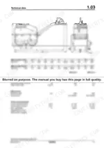 db52a09e-b-specs-15 Bomag BW 62 H, BW 65 H technical data, dimensional diagrams, weights, and travel speed specifications table.