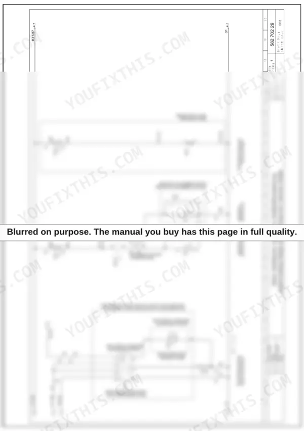 Bomag BW 211/212/213 D-40 service manual — caddy and e-plan wiring diagrams page, blurred preview