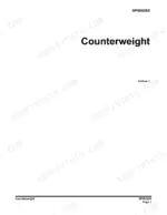 doosan-daewoo-dx420lc-track-excavator-shop-manual-k1009096e-page-131.webp Doosan Daewoo DX420LC service manual page for counterweight, document SP000265, edition 1.