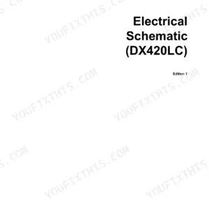 Doosan Daewoo DX420LC electrical schematic manual cover page SP000275