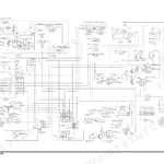 Doosan DX15, DX18 electrical schematic showing cabin, rotating beacon, starter, and gauge panel wiring circuits.