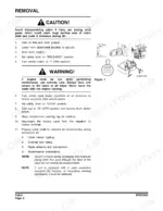 doosan-dx180lc-track-excavator-shop-manual-k1024431ae-procedures-126.webp Doosan DX180LC cabin removal procedure steps, safety warnings, and diagram of control console and maintenance tag placement.