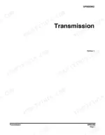 Transmission section opening page from the wheel excavator drivetrain chapter