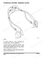 doosan-dx225lc-3-excavator-shop-manual-950106-00364e-hydraulic-274.webp Doosan DX225LC-3 hydraulic system diagram showing center joint and travel motor hose connections.