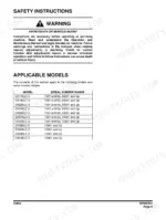 doosan-dx225lc-3-excavator-shop-manual-950106-00364e-procedures-147.webp Doosan DX225LC-3 safety instructions and table of applicable models with serial number ranges for various excavator models.