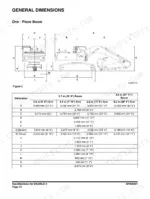doosan-dx225lc-3-excavator-shop-manual-950106-00364e-specs-84.webp Doosan DX225LC-3 general dimensions diagram and specification table for one-piece boom and various arm lengths.
