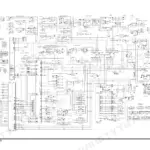 Doosan DX225LC, DX225NLC, DX300LC, DX340LC electrical schematic diagram showing cabin, lighting, and engine control circuits.