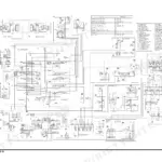 Doosan DX300LC-3 hydraulic schematic diagram showing pilot lines, control valves, travel motors, and component index table.
