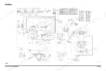 doosan-dx300lc-track-excavator-shop-manual-k1006409ae-hydraulic-695.webp Doosan DX300LC hydraulic schematic diagram showing main control valve, travel motors, cylinders, and component legend table.