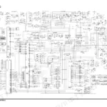 Doosan DX300LC electrical schematic diagram showing ECU, sensors, relays, and fuse box wiring connections.