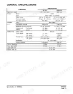 Doosan DX300LL general specifications table including engine, hydraulic pump, performance, and track dimensions.