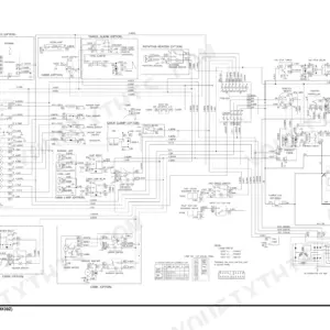Doosan DX30Z, DX27Z, DX35Z electrical wiring schematic showing fuse box, starter, alternator, and cabin accessory circuits.
