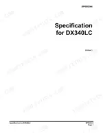 doosan-dx340lc-excavator-shop-manual-k1009684e-specs-55.webp Doosan DX340LC, DX300LC shop manual cover page for technical specifications, document number SP000244, Edition 1.