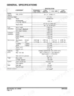 doosan-dx35z-track-excavator-shop-manual-k1025197e-specs-68.webp Doosan DX35Z general specifications table listing engine, performance, hydraulic, and dimension data for the excavator.