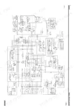doosan-dx35z-track-excavator-shop-manual-k1025197e-wiring-595.webp Doosan DX35Z electrical schematic showing wiring for engine, cabin, air conditioning, and gauge panel components.