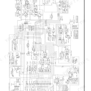 Doosan DX35Z electrical schematic showing wiring for engine, cabin, air conditioning, and gauge panel components.