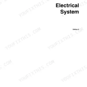 Doosan DX380LC-3 Electrical System manual cover page, document SP002418, Edition 2.