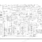 Doosan DX420LC electrical schematic wiring diagram showing engine, sensors, relays, fuses, and battery connections.