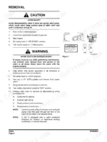 doosan-dx480lca-dx500lca-hydraulic-excavator-shop-manual-950106-00411e-procedures-128.webp Doosan DX480LCA, DX500LCA cabin removal procedure, safety warnings, and starter switch diagram for maintenance preparation.