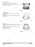 doosan-dx480lca-dx500lca-hydraulic-excavator-shop-manual-950106-00411e-troubleshooting-102.webp Doosan DX480LCA, DX500LCA bearing failure analysis guide showing abrasive roller wear, cracked inner race, and metal smears.