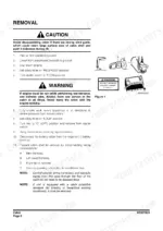 doosan-dx80r-track-excavator-shop-manual-k1044971e-procedures-122.webp Doosan DX80R cabin removal procedure, including safety warnings, joystick pressure relief, and wiring harness disconnection steps.