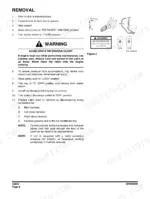 doosan-dx85r-3-excavator-shop-manual-950106-01030e-procedures-144.webp Doosan DX85R-3 cabin removal procedure, including safety warnings, starter switch, and wiring harness disconnection steps.