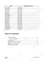 doosan-solar-225lc-v-track-excavator-shop-manual-023-00058e-troubleshooting-128.webp Doosan Solar 225LC-V manual table of contents and serial number range table for fuel transfer pump service procedures.