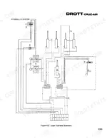 drott-80-excavator-service-manual-s406162-hydraulic-99.webp Drott 80, 80 CRUZ-AIR upper hydraulic system schematic diagram showing cylinders, valves, and numbered component connections.