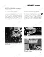 drott-80-excavator-service-manual-s406162-maintenance-11.webp Drott 80, 80 CRUZ-AIR maintenance manual showing lubrication fitting locations for steering knuckles, cylinders, and outriggers.