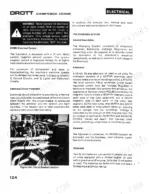 Case 85RM2 electrical system description, charging system components, and circuit breaker location diagram.