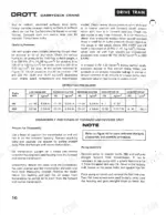 Case 85RM2 drive train operating pressures table and transmission disassembly and pump assembly procedures.
