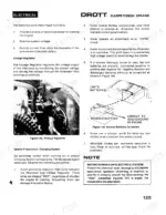 Case 85RM2 electrical system manual page showing voltage regulator, battery functions, and booster battery connection diagram.