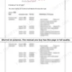 Neuson 1403, 1503, 1903, 2203 product history table listing technical modifications, excavator codes, and serial numbers.